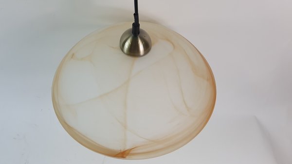 Hanglamp Biodola Brons, gemarmerd glas mat.