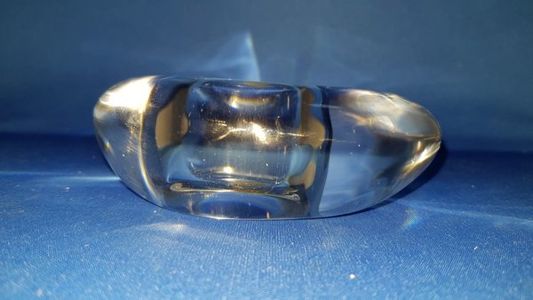 Italiaans loodkristal, zwaar glas waxinelichtjeshouder