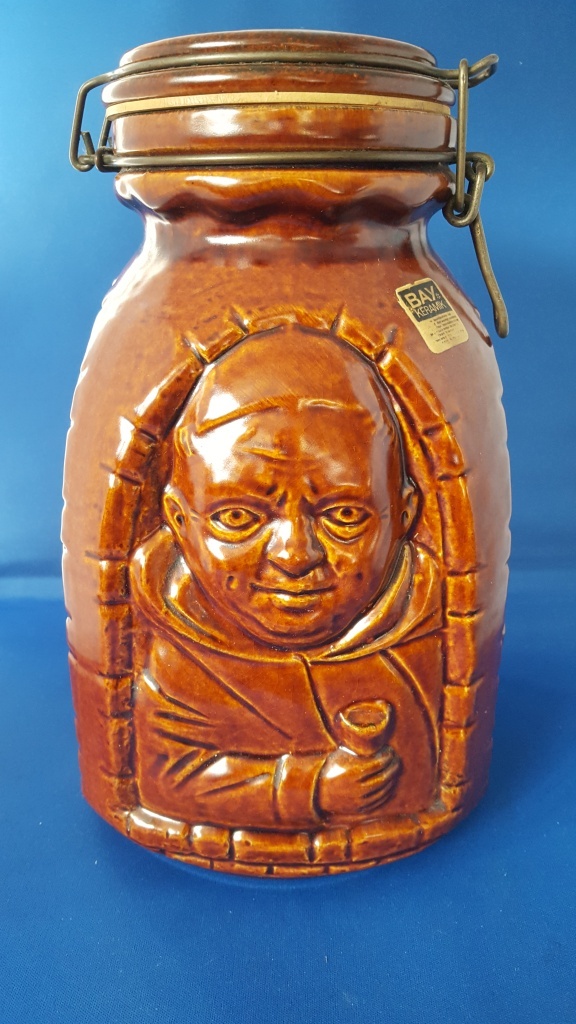 Vintage aardewerk pot, Bay Keramik, Klostergeheimnis.